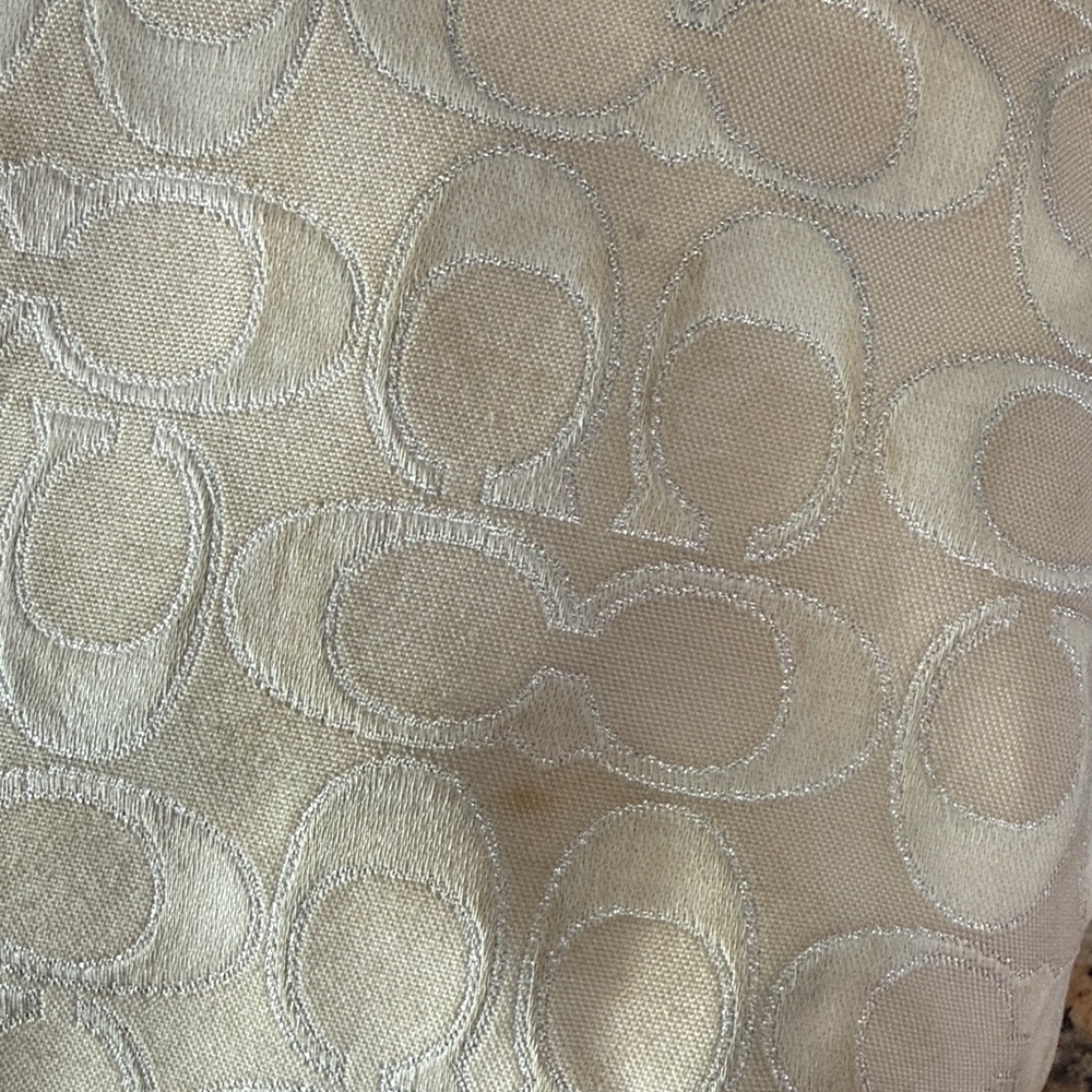 Coach Silver and Cream Crossbody  Bag - Picture 6 of 10